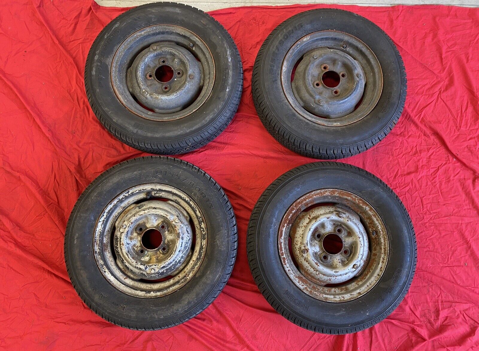 Austin Healey Sprite 13” Wheels And Tires