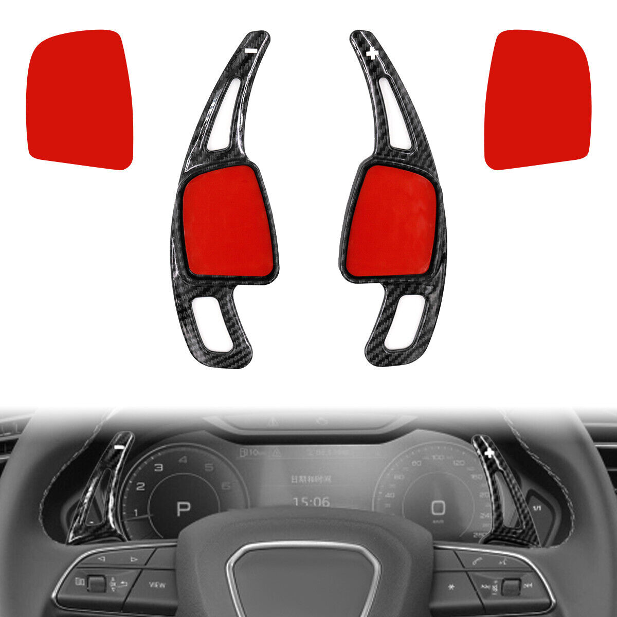 For Audi A3 A4 A5 Q2 Q5 Q7 TTS Steering Wheel Paddle Shifter Extension Accessory