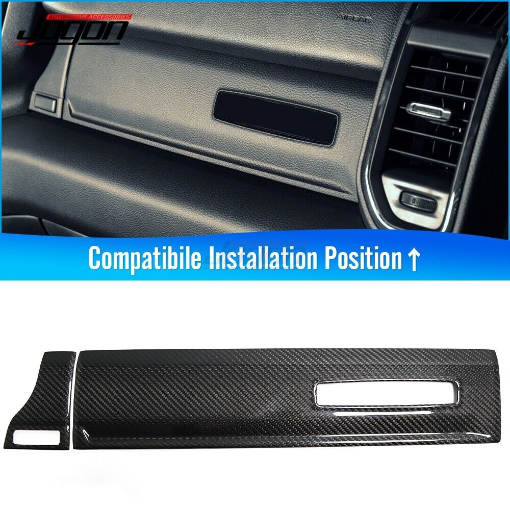 Carbon Fiber Dashboard Glove Box Cover For Dodge RAM TRX Off-Road 1500 2500 20+