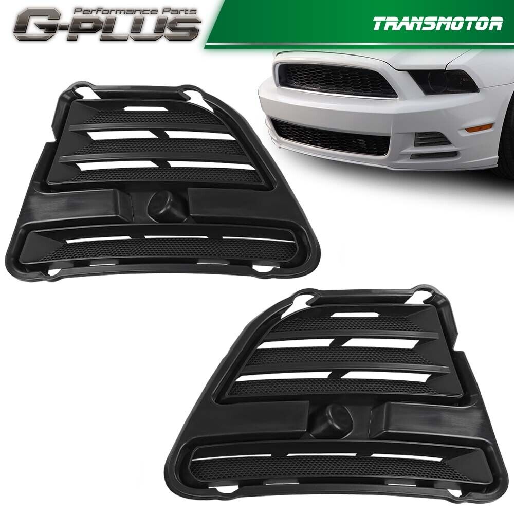 Fit For 2013-2014 Ford Mustang Fog Light Cover Set FO1039134 FO1038134 Pair
