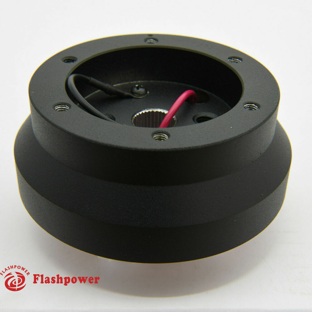 Flashpower Steering Wheel Short Hub Adapter Billet Black for Nissan