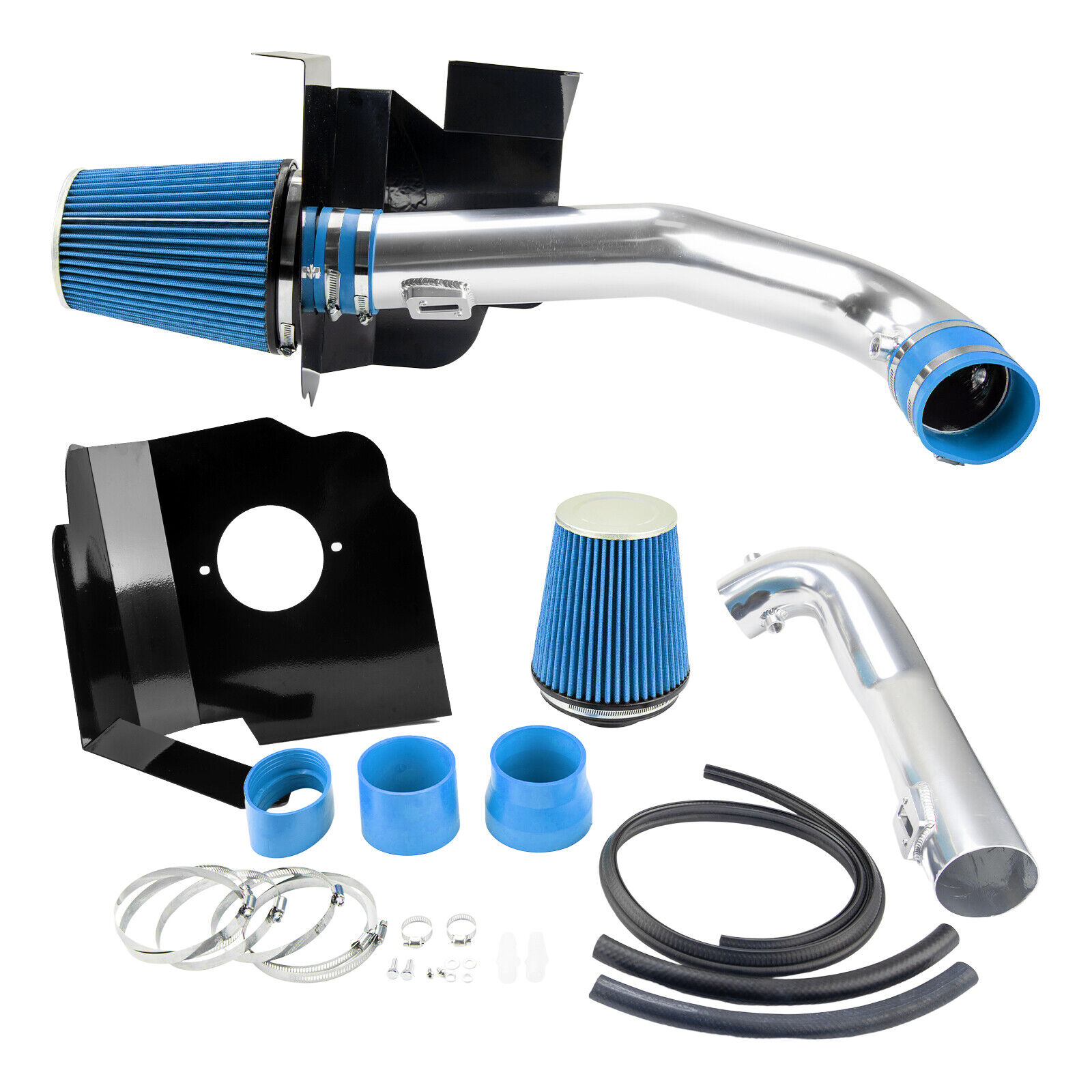 Blue Cold Air Intake Kit Filter For GMC Yukon XL Cadillac Escalade 5.3L 6.2L