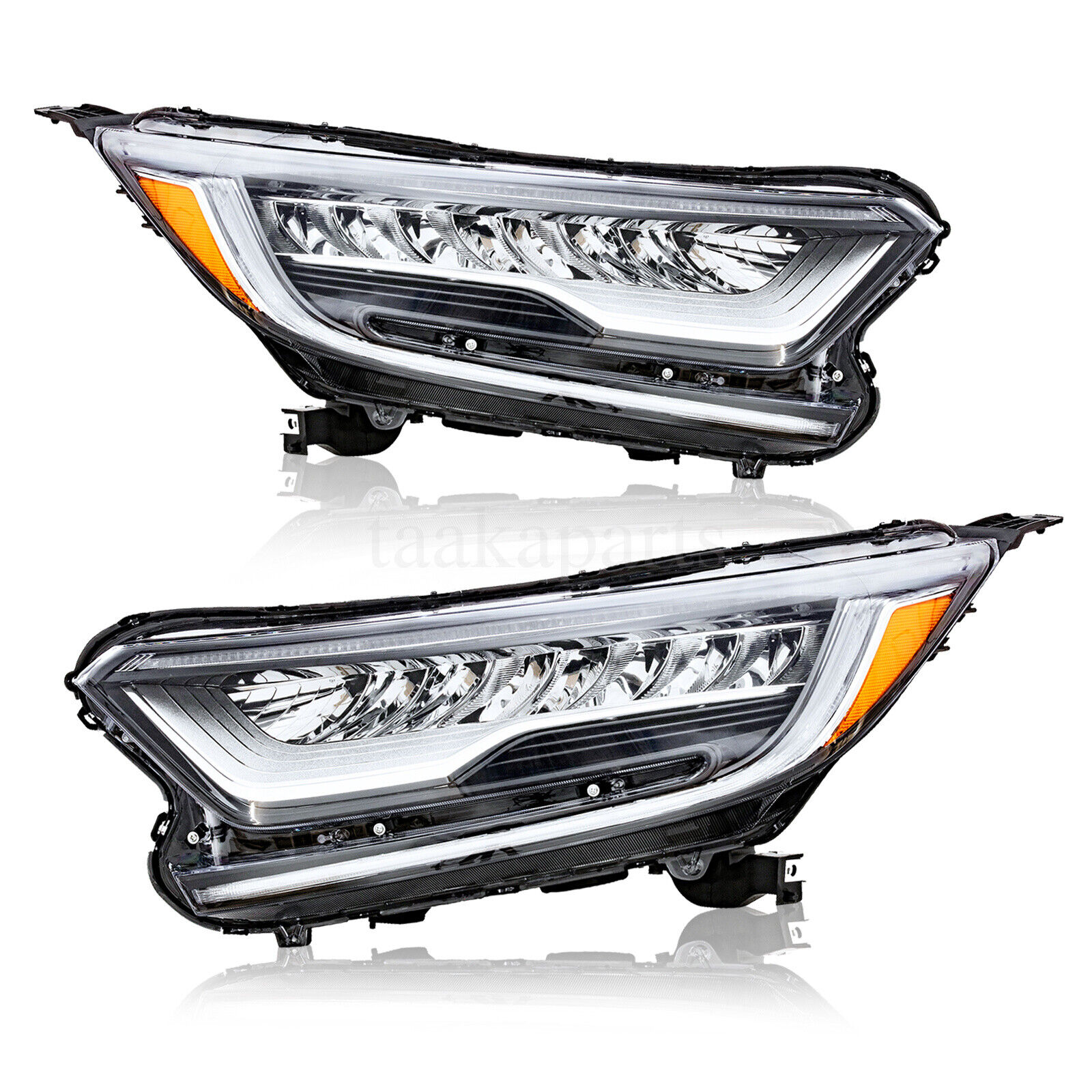 For 2017-2022 Honda CRV Touring Front Headlights LED Headlamps Left+Right Pair