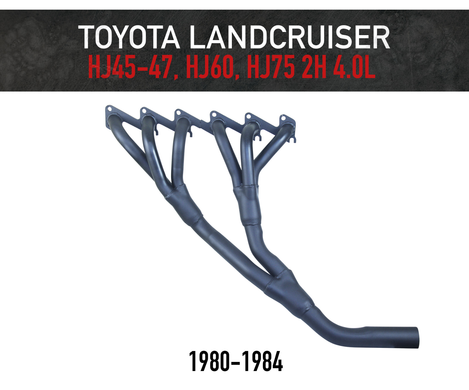 Headers / Extractors for Toyota Landcruiser HJ45, HJ60, HJ75 - 4.0L 2H Motor