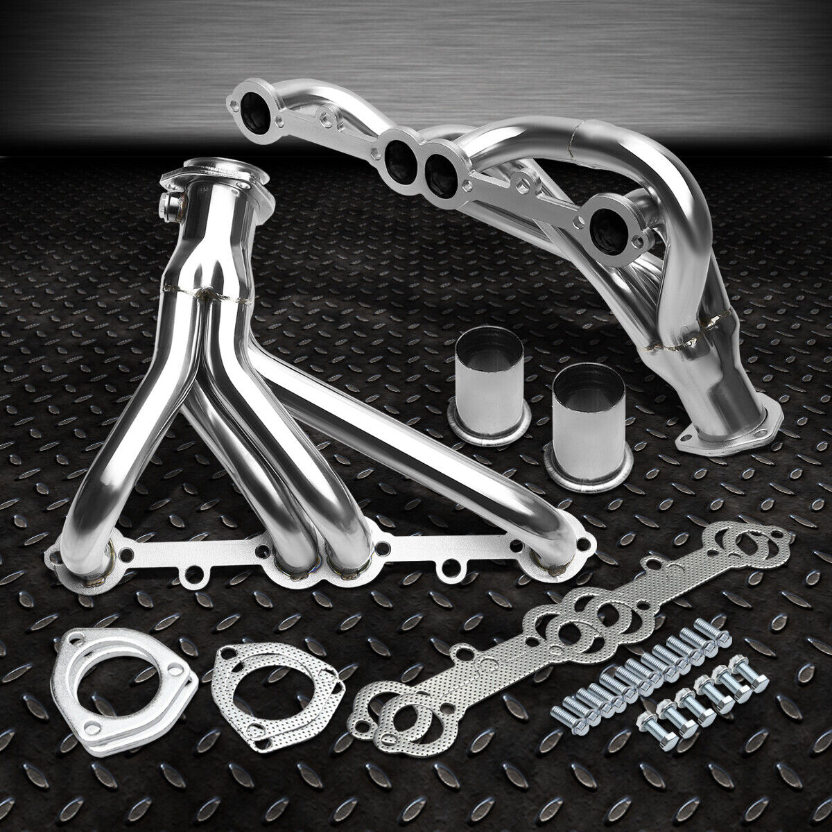 FOR CHEVY SMALL BLOCK SBC 305-350 CID STAINLESS STEEL EXHAUST MANIFOLD HEADER