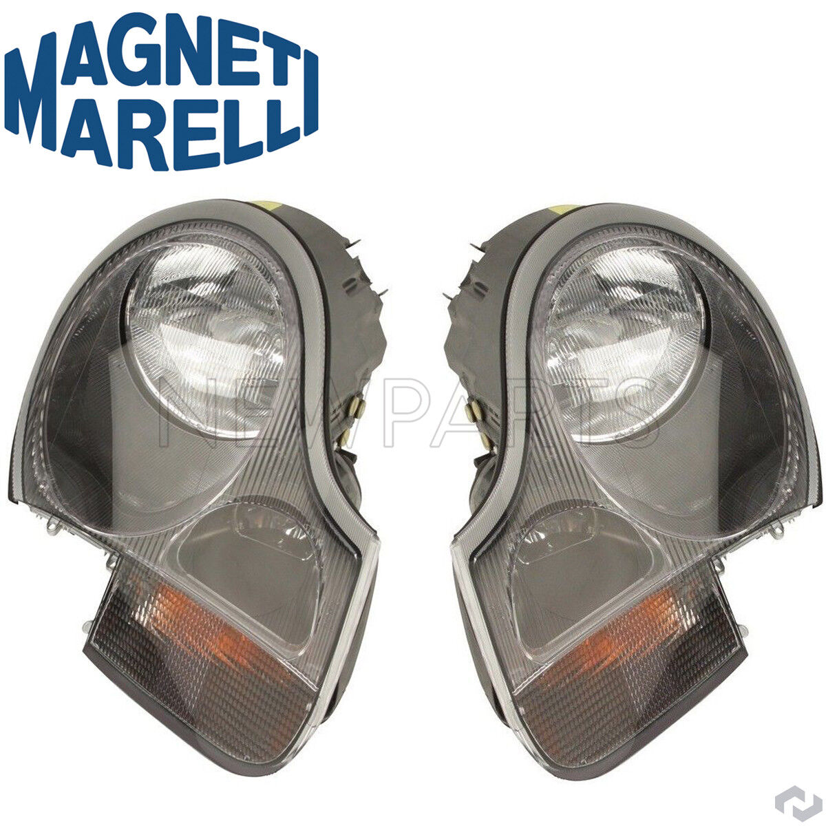 For Porsche Boxster Pair Set of Left & Right Headlight Halogen Assies Marelli