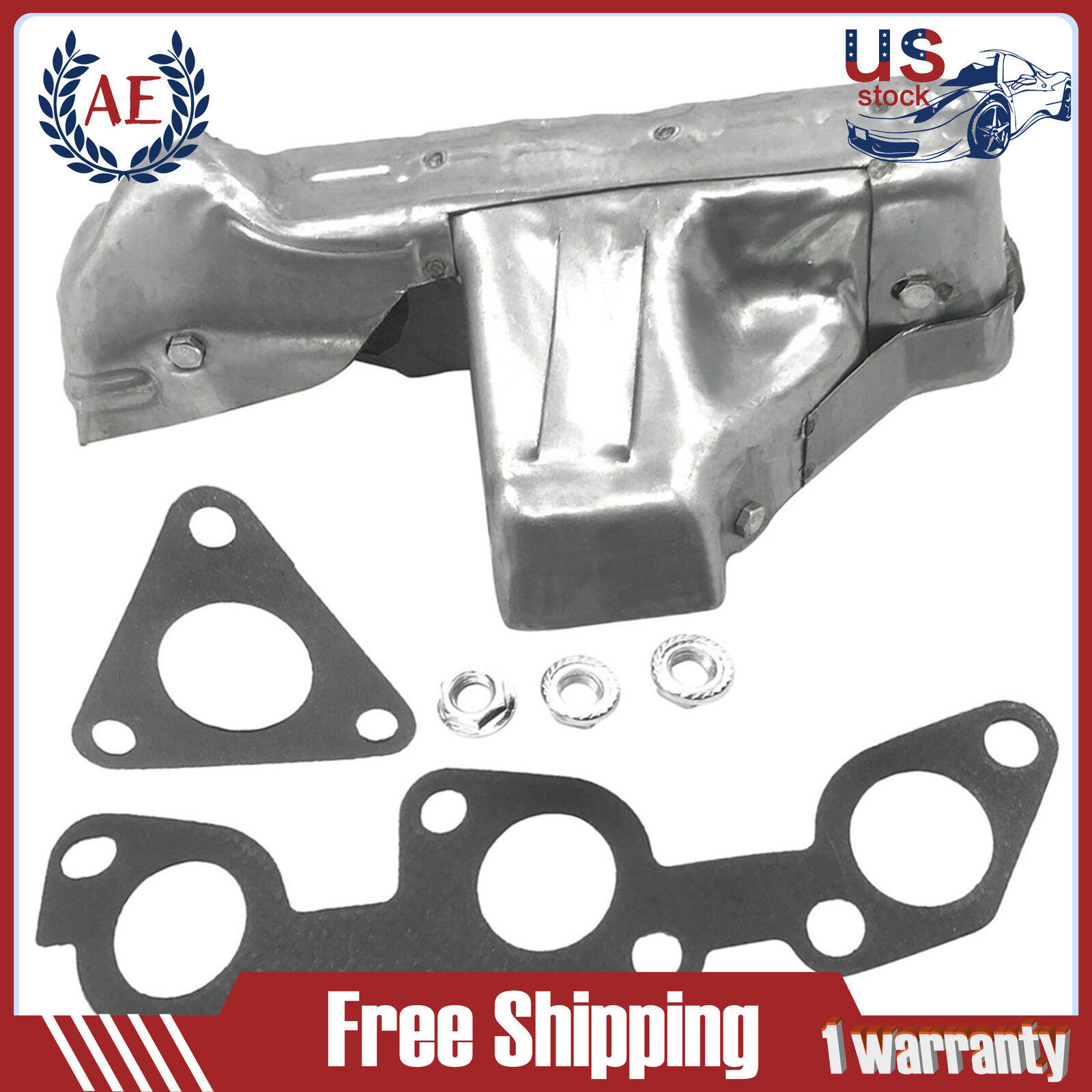 Exhaust Manifold & Gasket Passenger Side Right For Nissan Xterra Frontier 3.3L
