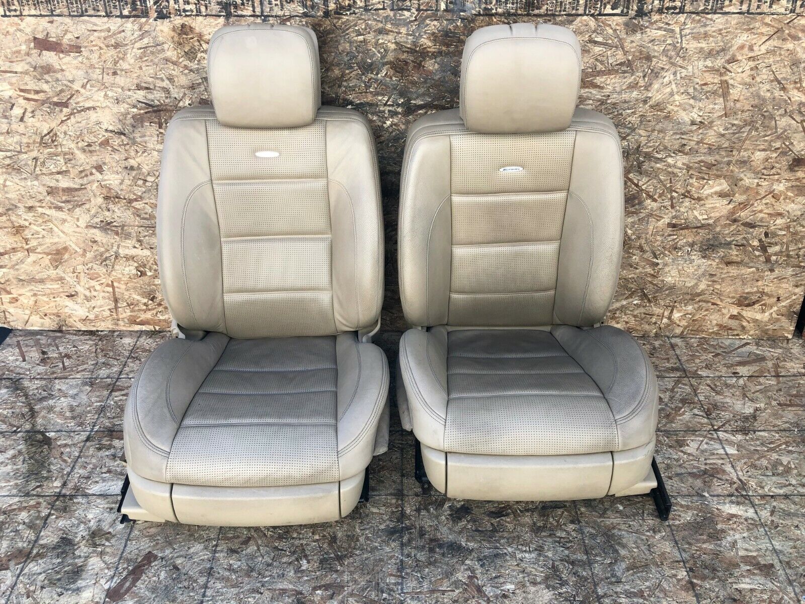 2007-2013 MERCEDES W221 S63 S65 AMG SPORT FRONT LEATHER SEAT SEATS W SCREEN OEM