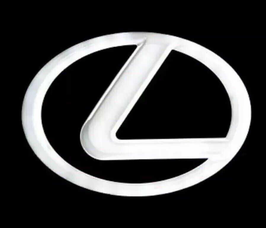 Lexus White 4D LED Emblems Logo 125mm LS270 RX450h CT200 EX250 IS250 IS350 ISF
