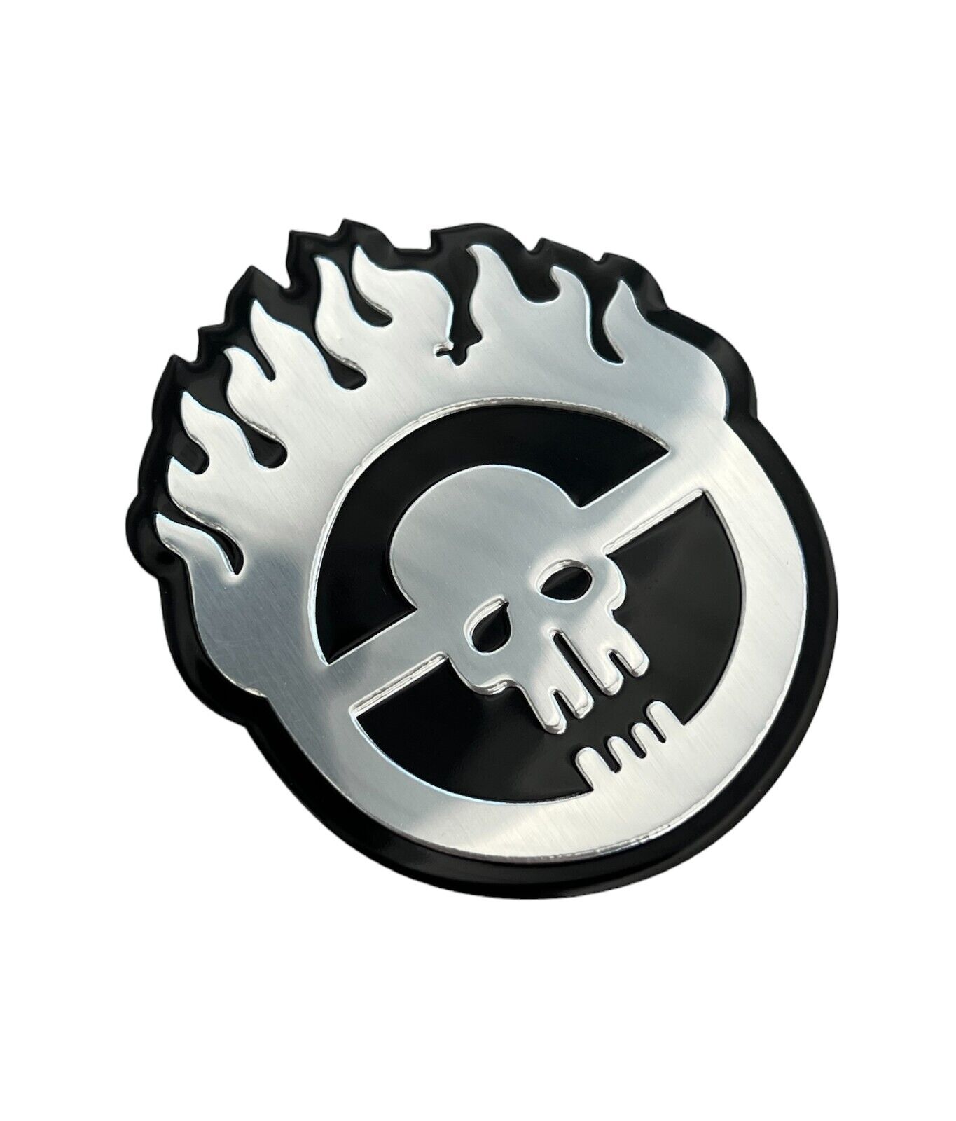Mad Max Fury Road War Boys Skull Grill Fender Badge Thin Aluminum Emblem Silver