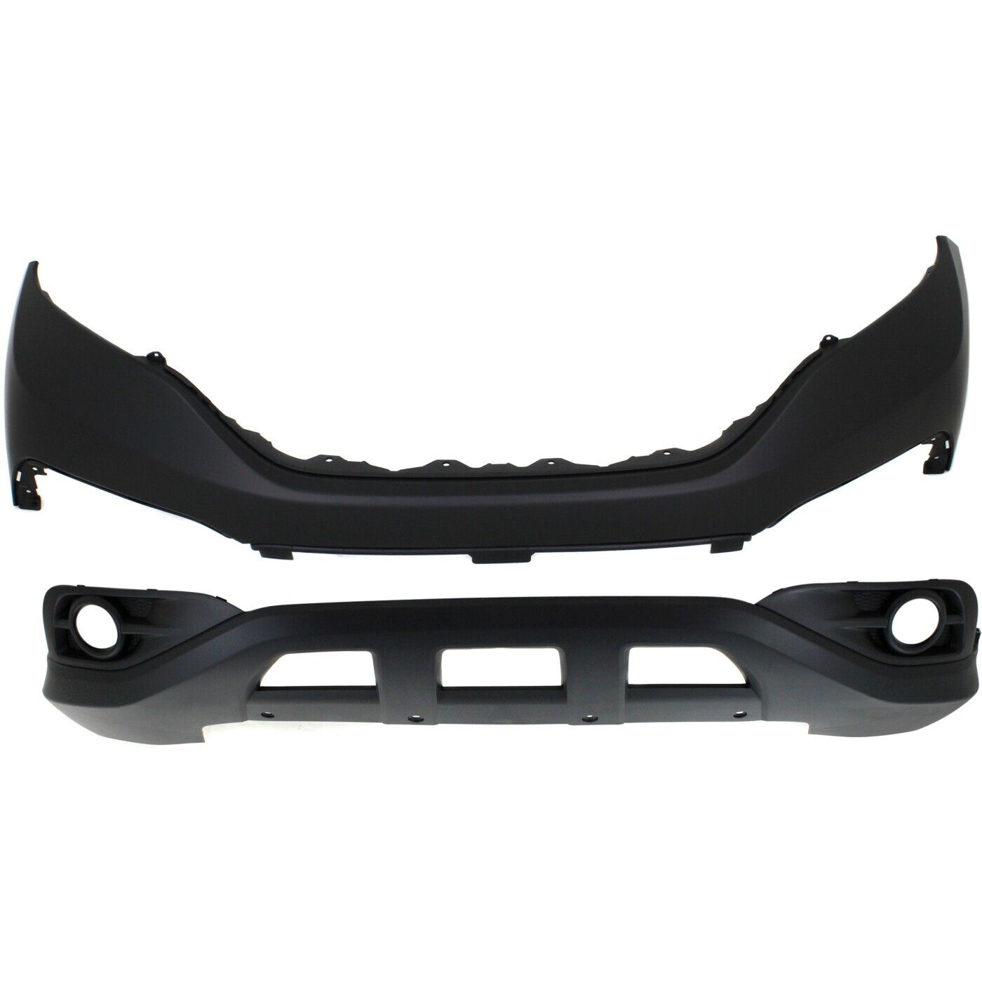 CAPA Front Lower and Upper Bumper Cover For 2012-2014 Honda CR-V EX EX-L Touring