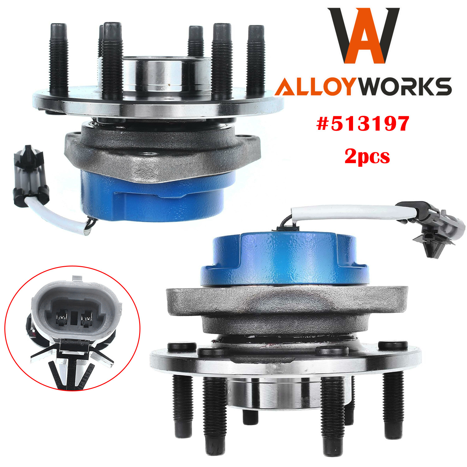 2pcs Wheel Hub Bearing for Chevy Uplander Cadillac STS SRX CTS with ABS 3.9L V6