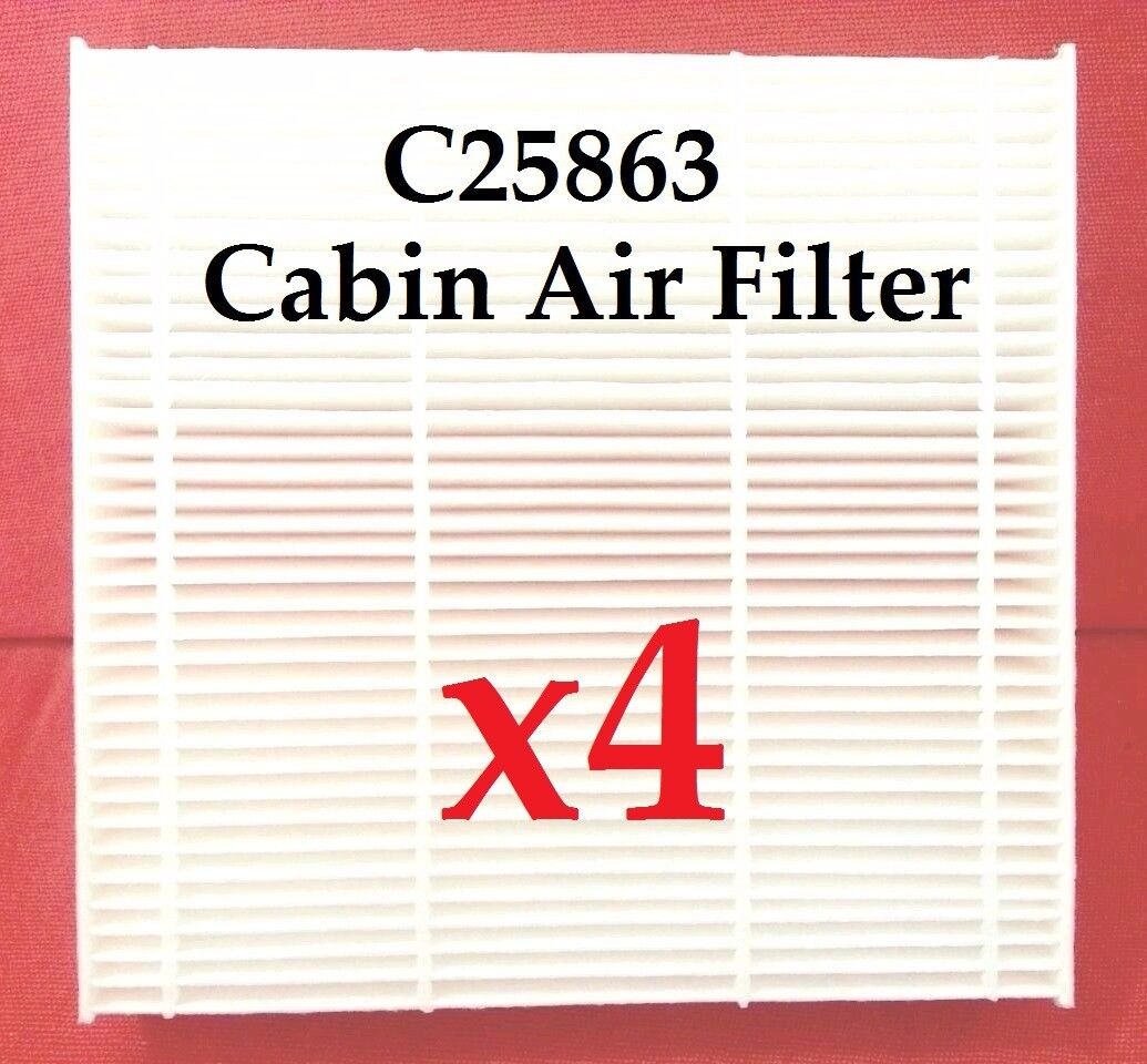 x4 C25863 AC Cabin Air filter For Honda Fit 07-08 & NEW SCION FR-S / SUBARU BRZ