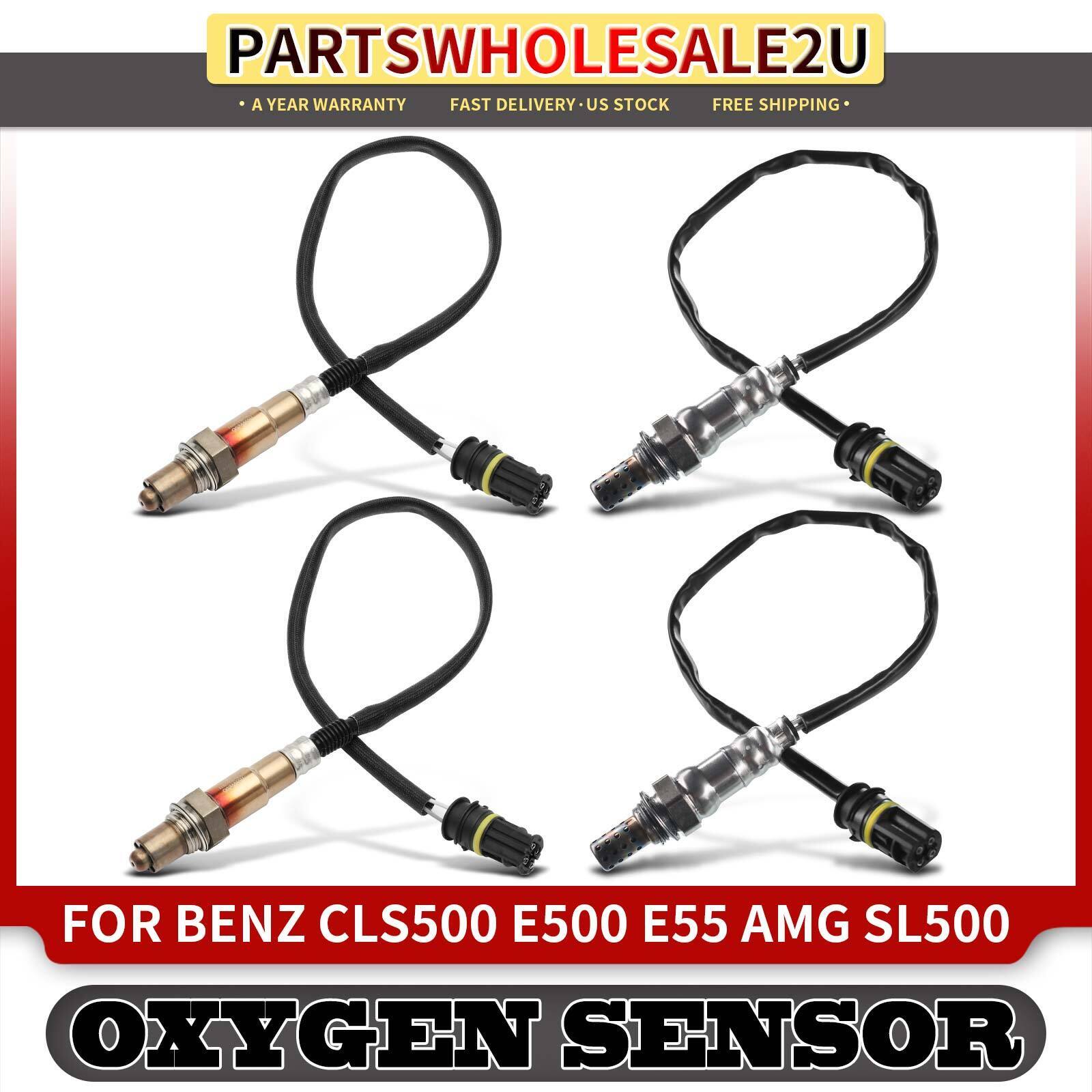 4pcs Up & Downstream O2 Oxygen Sensor for Mercedes-Benz CLS500 E55 AMG SL55 AMG