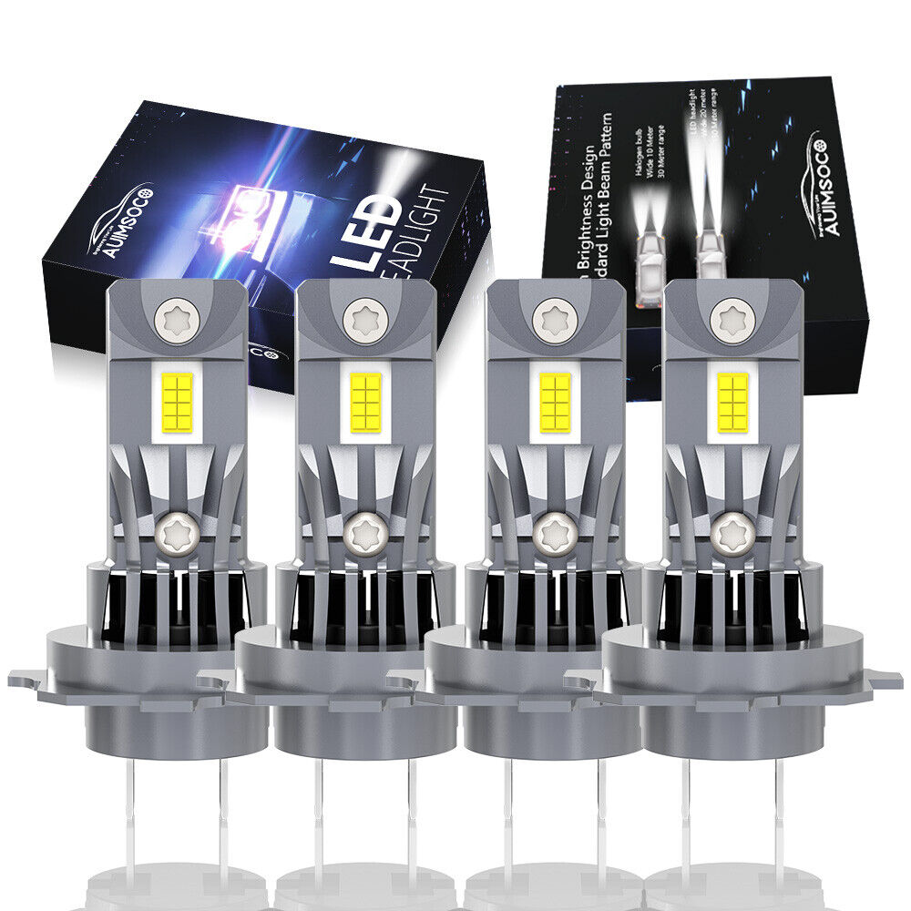 For Mercedes-Benz C250 C300 C350 - 4x Combo Headlight High & Low Beam LED Bulbs
