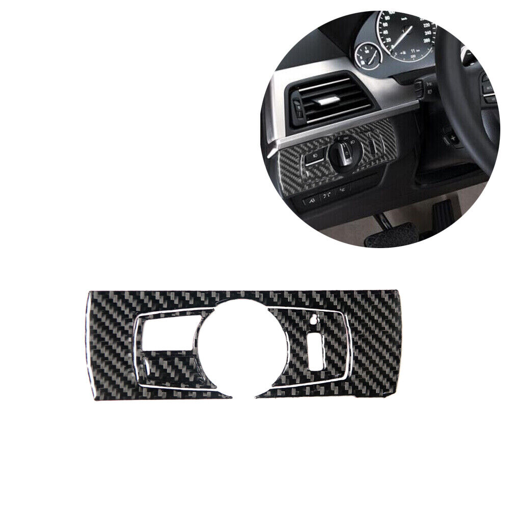 4pcs For BMW 650i 640i Carbon Fiber Dim Light Switch Interior Trim