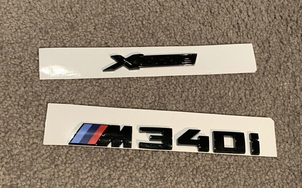 Gloss Black xDrive M340i Trunk Tailgate Sticker Badge Decal For BM 3 M340i G20