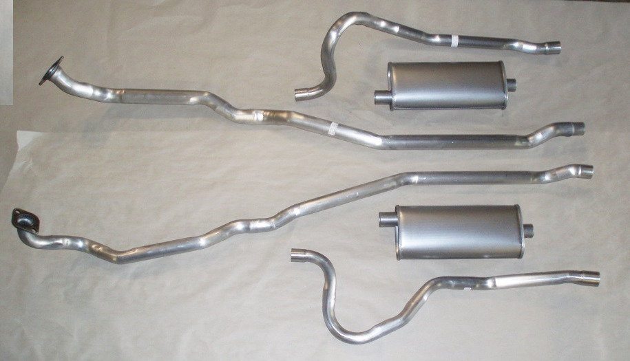 1971-1972 CHARGER, ROADRUNNER & SATELLITE 340 400 440 DUAL EXHAUST STAINLESS