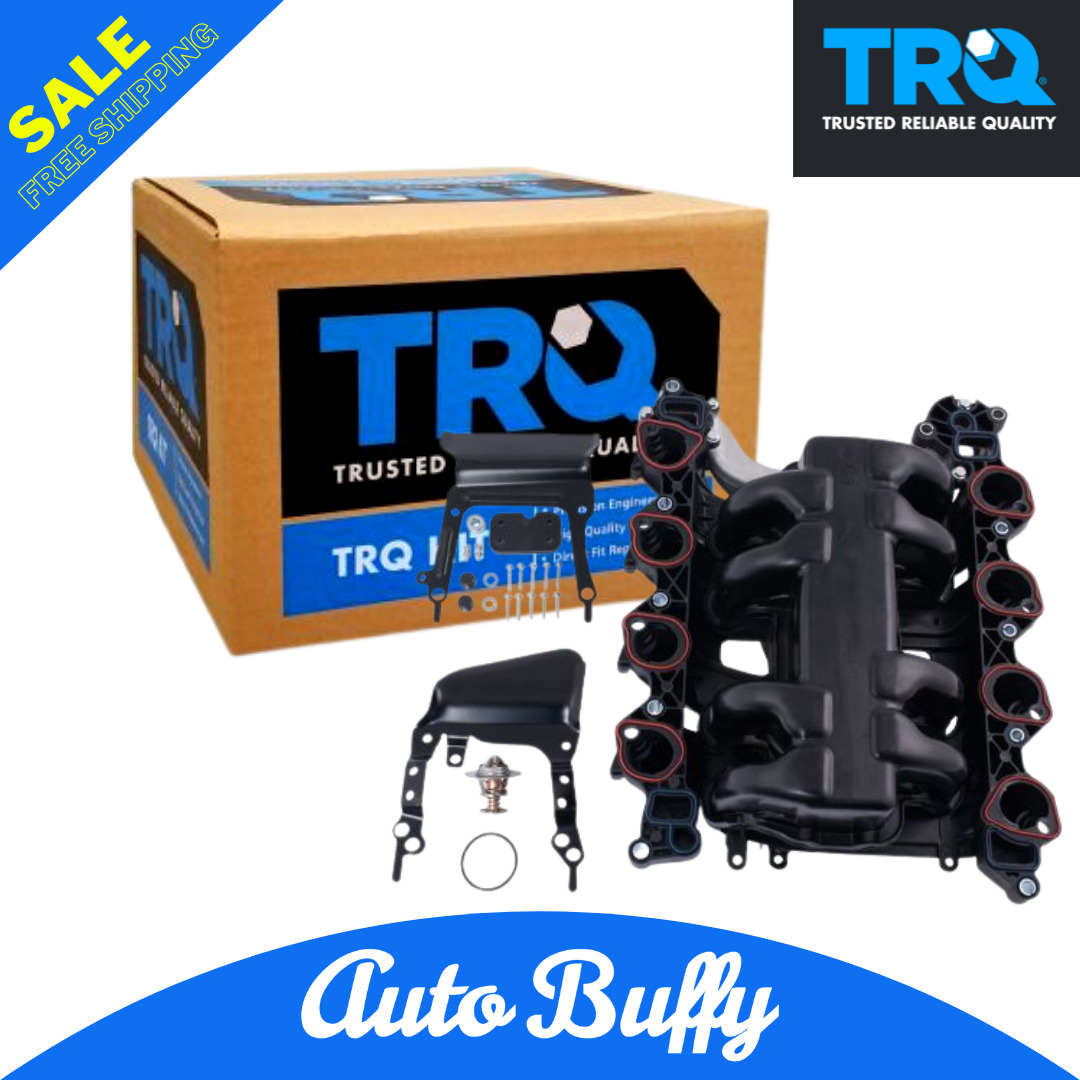 TRQ Intake Manifold w/ Gasket Thermostat O-Rings for Ford Lincoln Mercury 4.6L