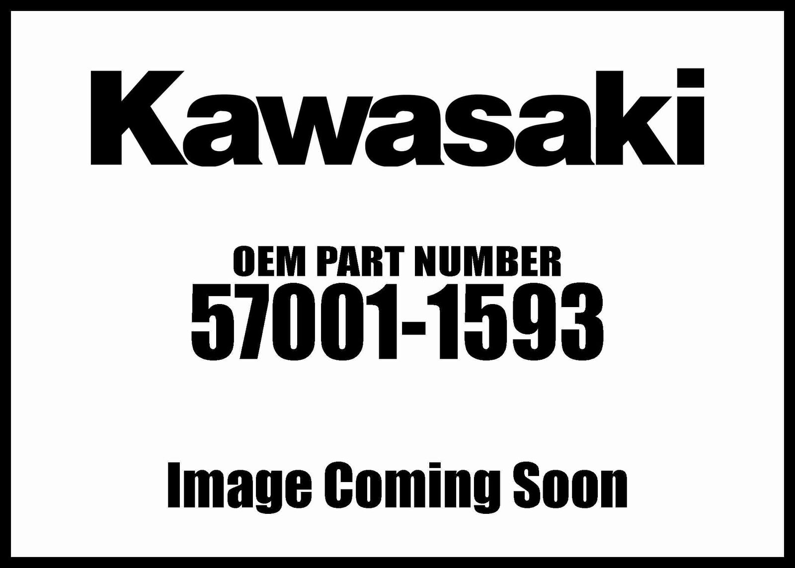Kawasaki 2004 Vulcan Pressure Adapter 57001-1593 New OEM