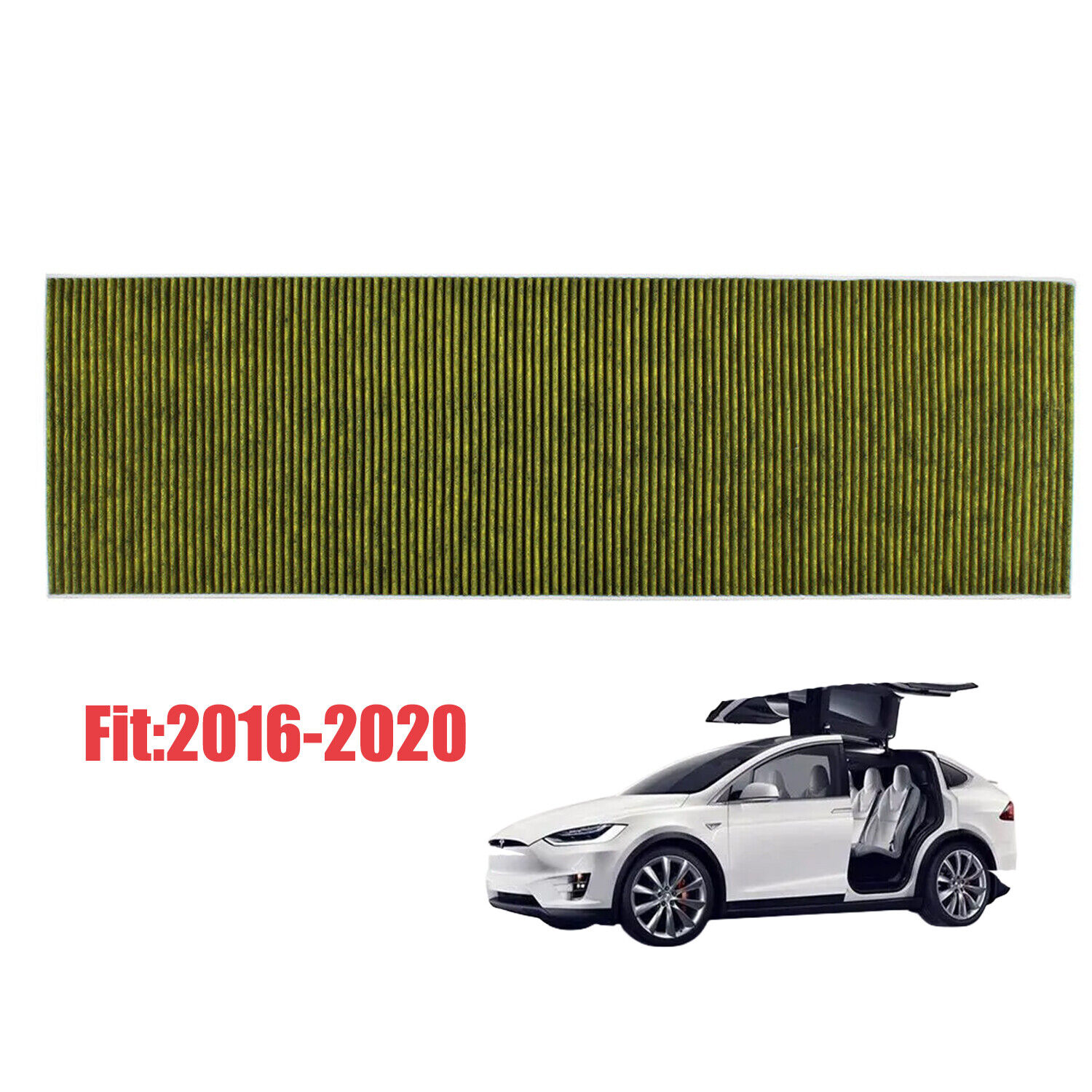 Fit For 2016-2020 Tesla Model X HEPA Front Air Filter 1045566-00-H USA