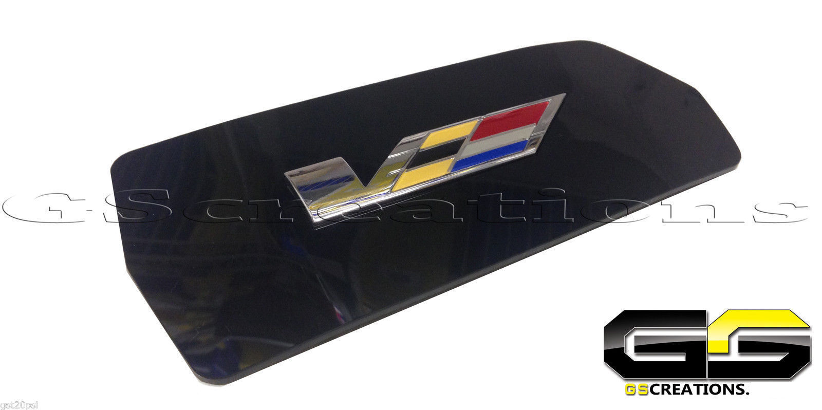 Cadillac CTS & CTS-V Coupe Rear Cup Holder Cover WITH Embedded V Emblem