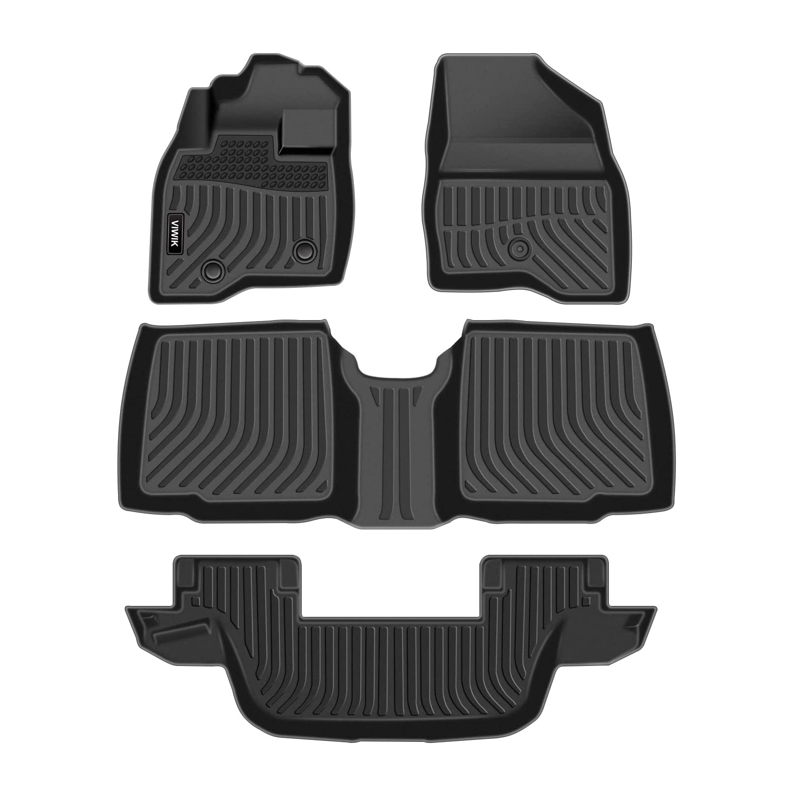 Floor Mats Liners for 2015 2016 2017 2018 2019 Ford Explorer 7 Seat 2015-2019