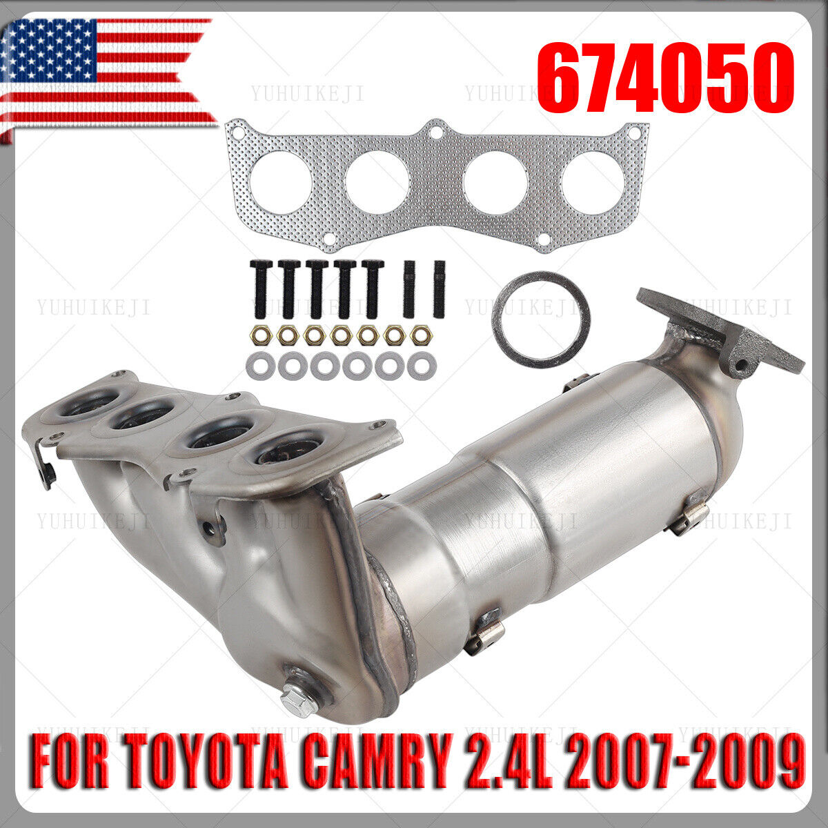 For 2007 2008 2009 Toyota Camry 2.4L Exhaust Catalytic Converter Direct-fit