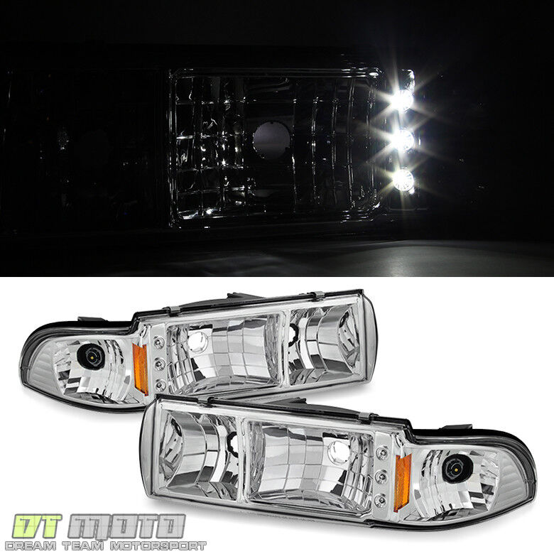 1991-1996 Chevy Caprice Impala LED Headlights w/ Built In Corner Signal Lamps