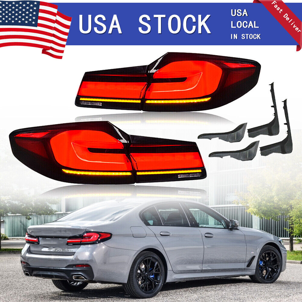 4pcs LED Tail Lights For BMW 5 Series G30 525 530 535 540 2017-2020 Rear Lamp US