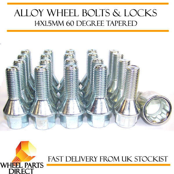 Wheel Bolts & Locks (16+4) 14x1.5 Nuts for VW Golf R32 [Mk4] 02-04