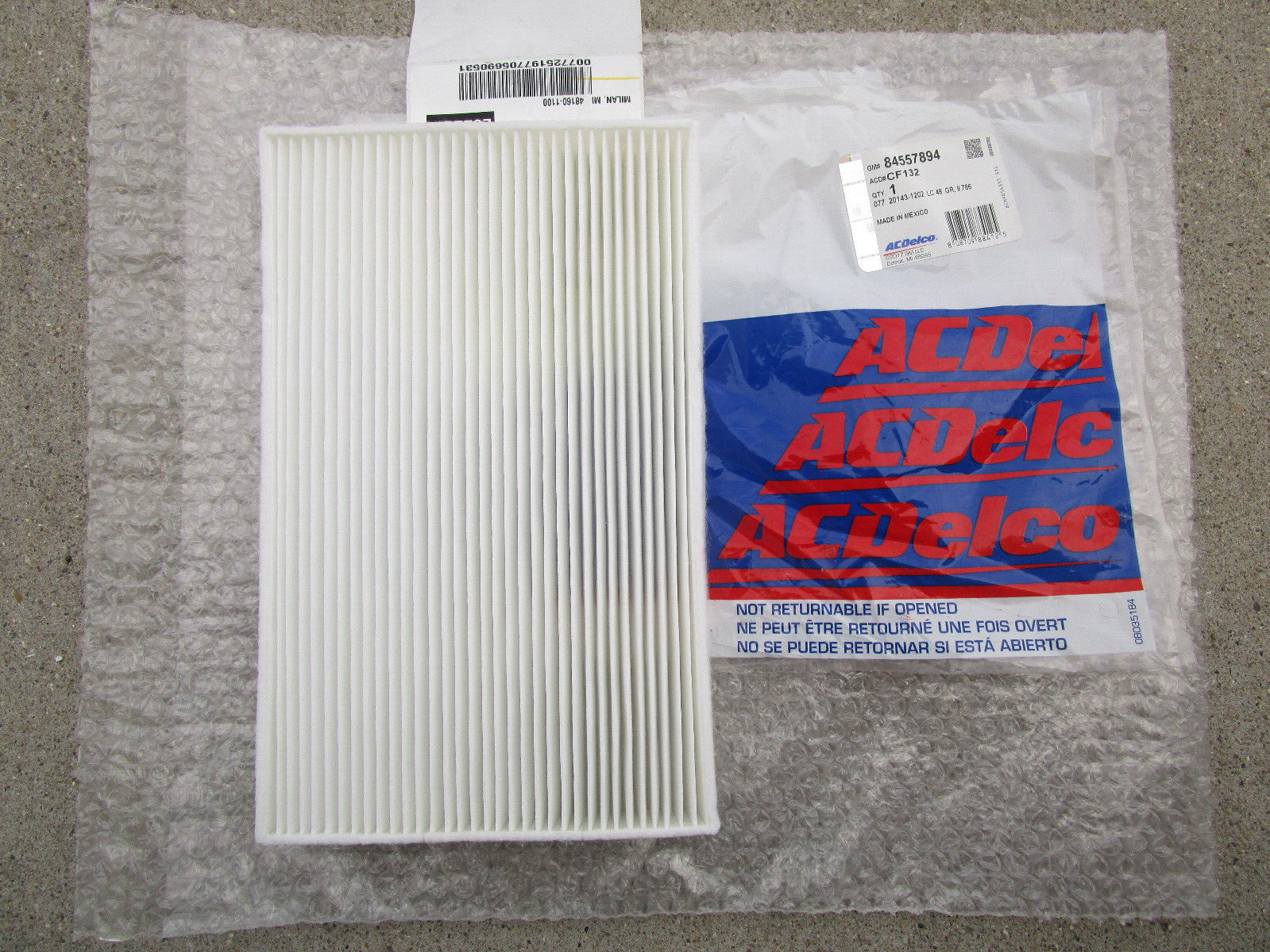 FITS: 98 - 02 OLDSMOBILE INTRIGUE INTERIOR CABIN AIR FILTER OEM BRAND NEW