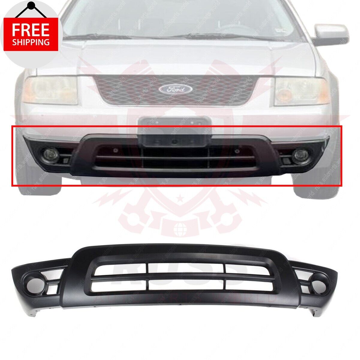 New Front Lower Bumper Cover Primed Paints to Match Fits 2005-07 Ford Freestyle