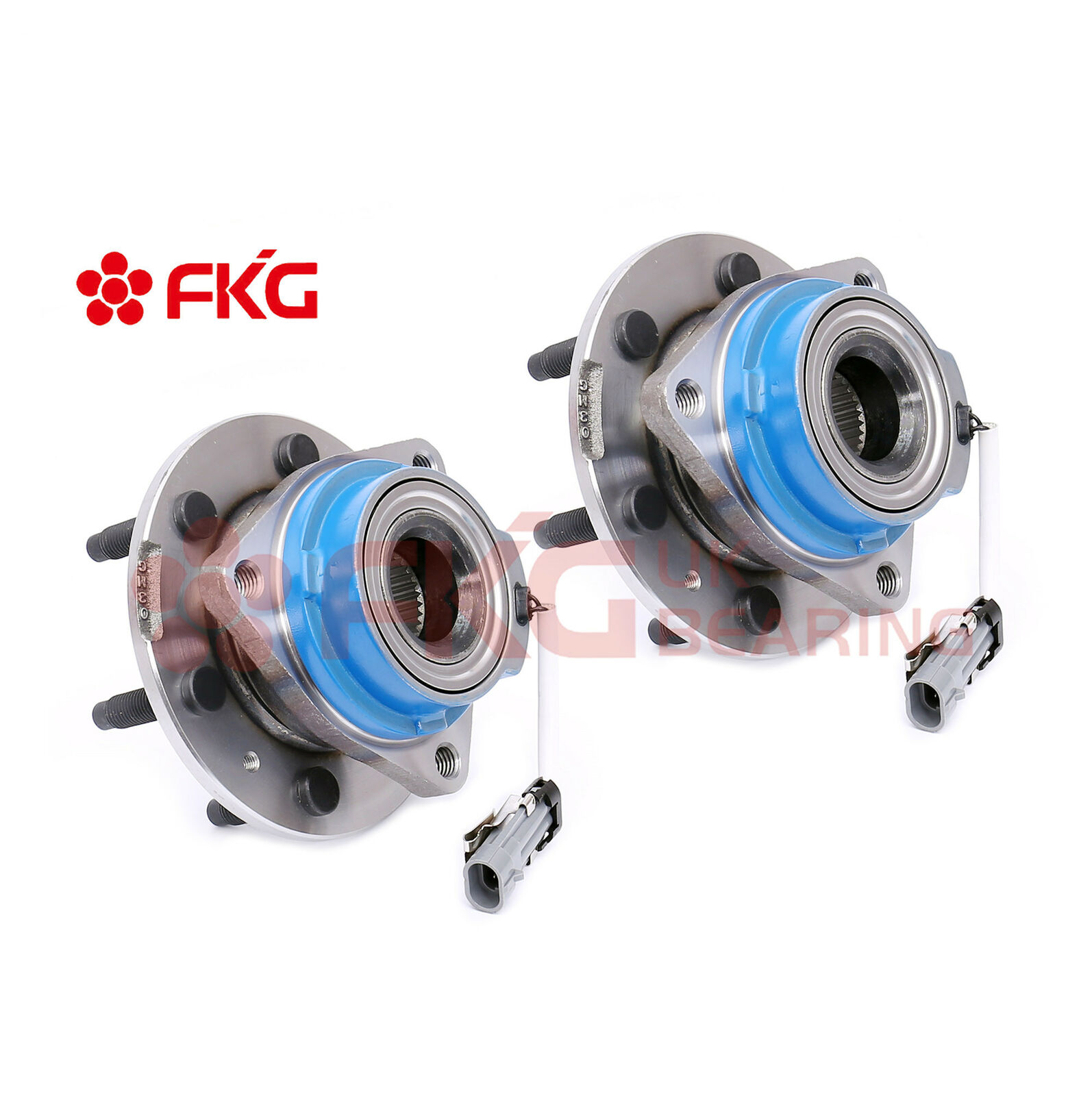 Pair (2) Rear Wheel Hub & Bearing 6 Lugs for Cadillac SRX STS-V with ABS 512243