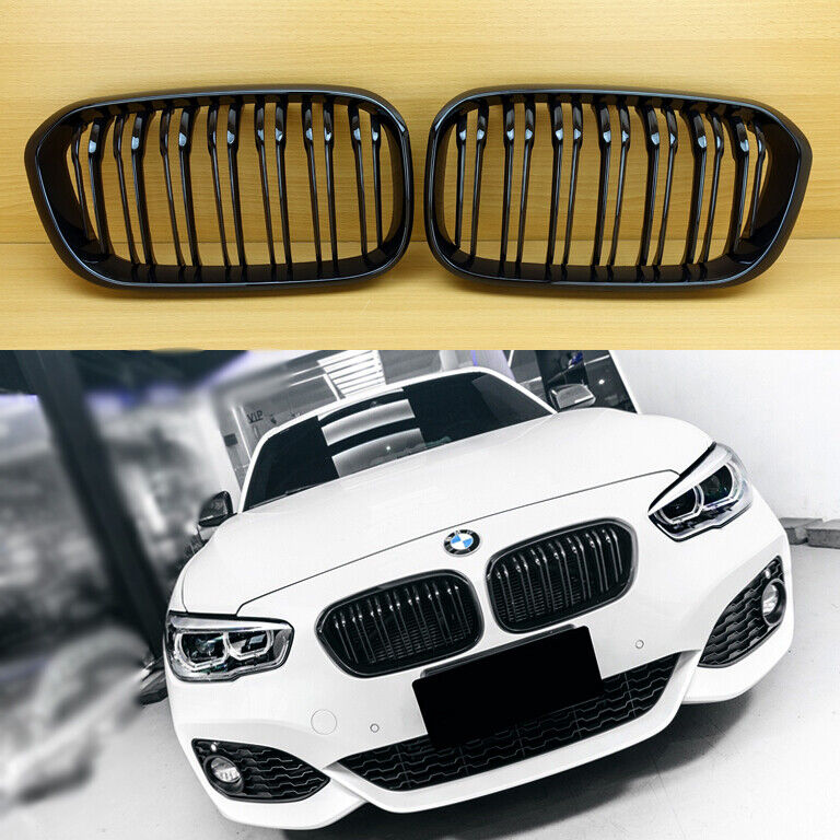 2015+ M Look Gloss Black For BMW 1-Series F20 F21 LCI Front Grill M135i