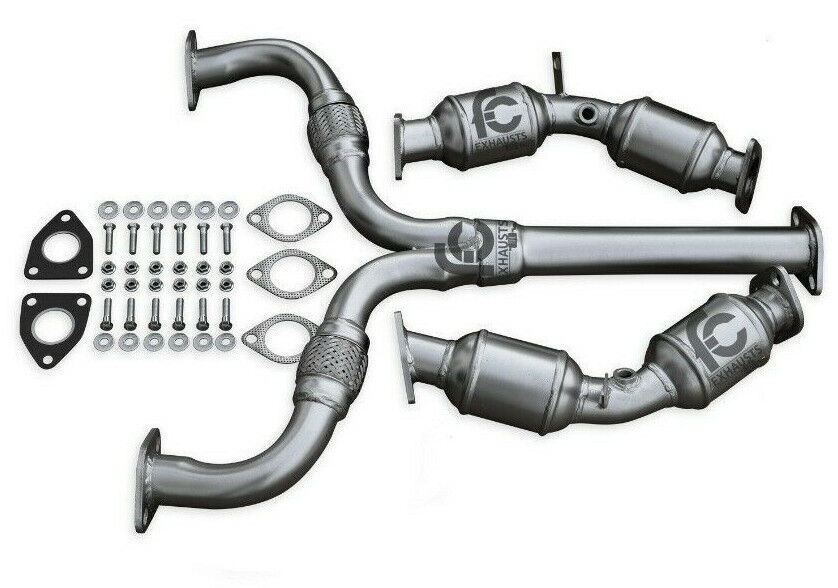For 2003-2006 Infiniti G35 3.5L Catalytic Converters Set And Flex Y-Pipe R.W.D