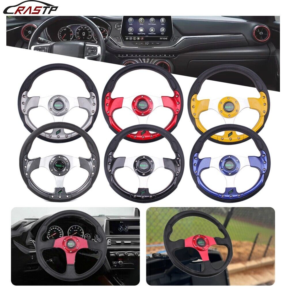 Universal 13” 320mm Drifting Racing Sport 6 Holes Lightweight Steering Wheel
