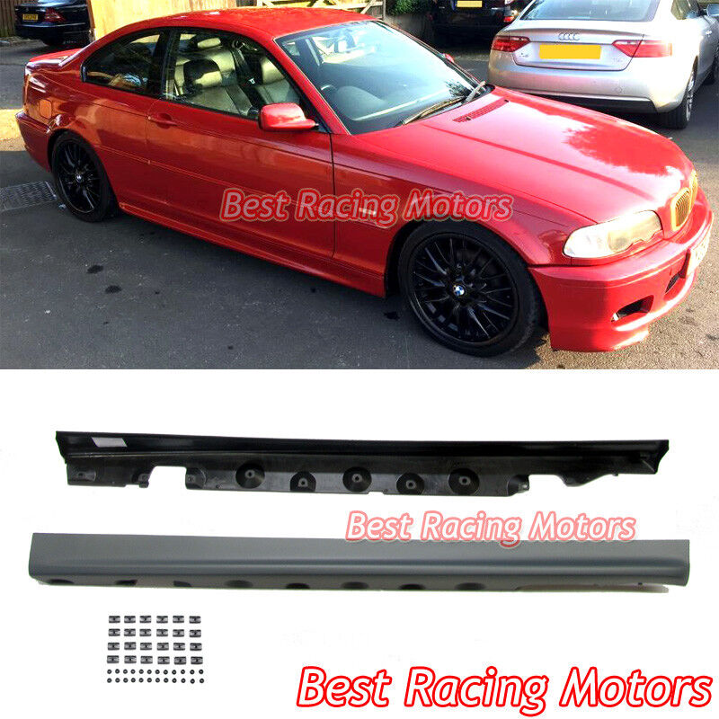 For 2000-2006 BMW E46 2dr 3-Series M-Tech Style Side Skirts (PP)