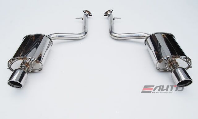 INVIDIA Q300 Dual Stainless Tip Axle Back Exhaust for IS250 IS300 IS350 V6 14-20