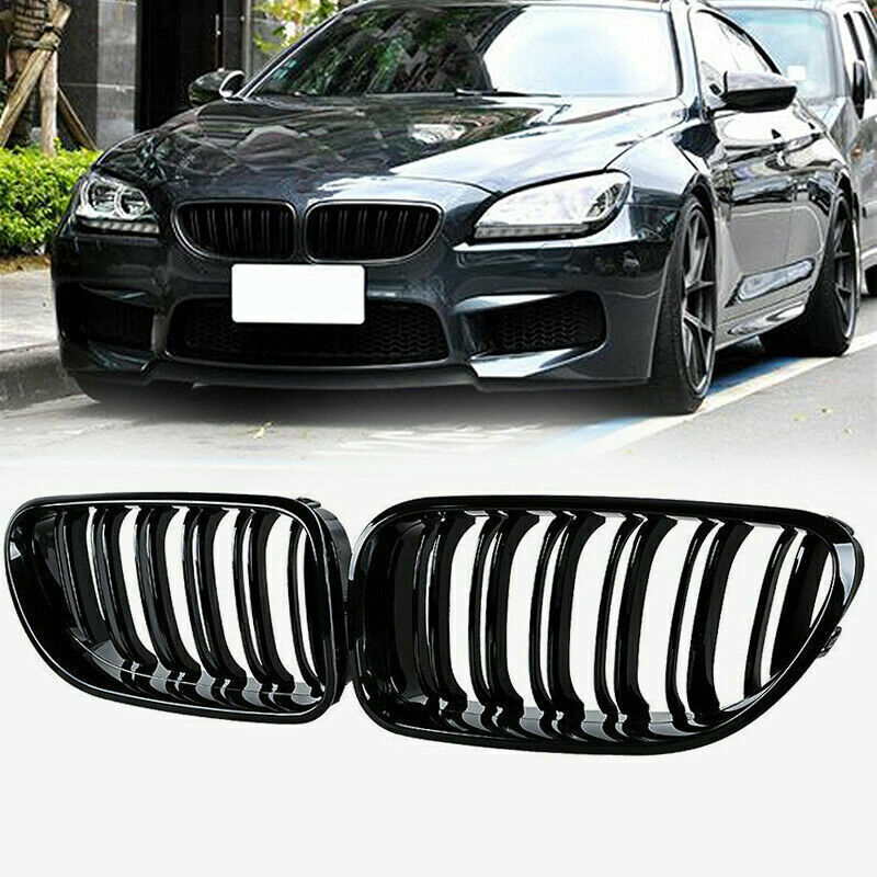 Glossy Black Front Kidney Grille For BMW F06 640i 650i M6 Gran Coupe 2012-2016 .