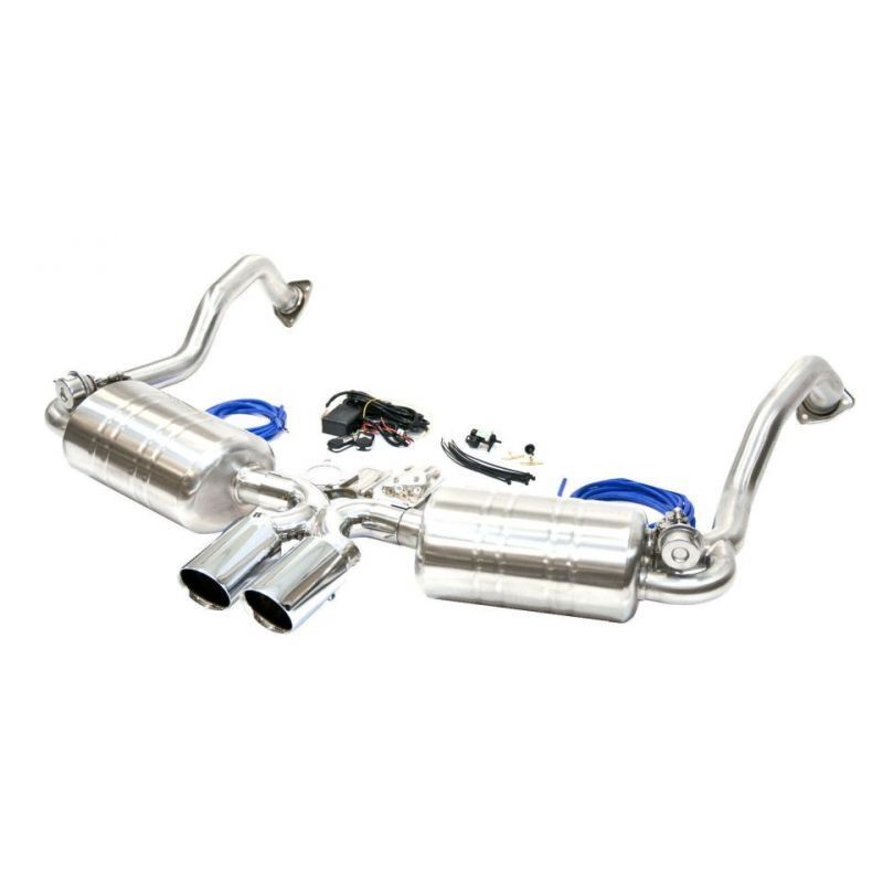 Porsche 987 Boxster Cayman 2005-2008 Direct Fit Valved Sports Exhaust with Tips