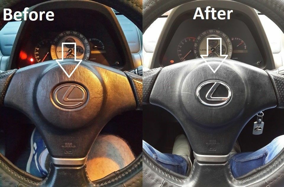For Lexus IS300 steering wheel emblem chrome 1998-2005 