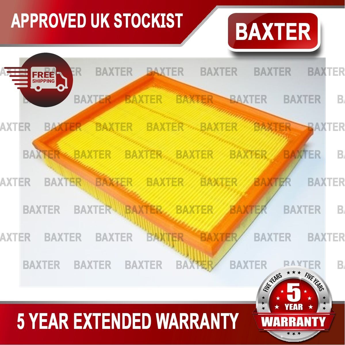 Fits Vauxhall Carlton Astra Daewoo Nexia 1.5 1.8 1.9 2.0 Baxter Air Filter