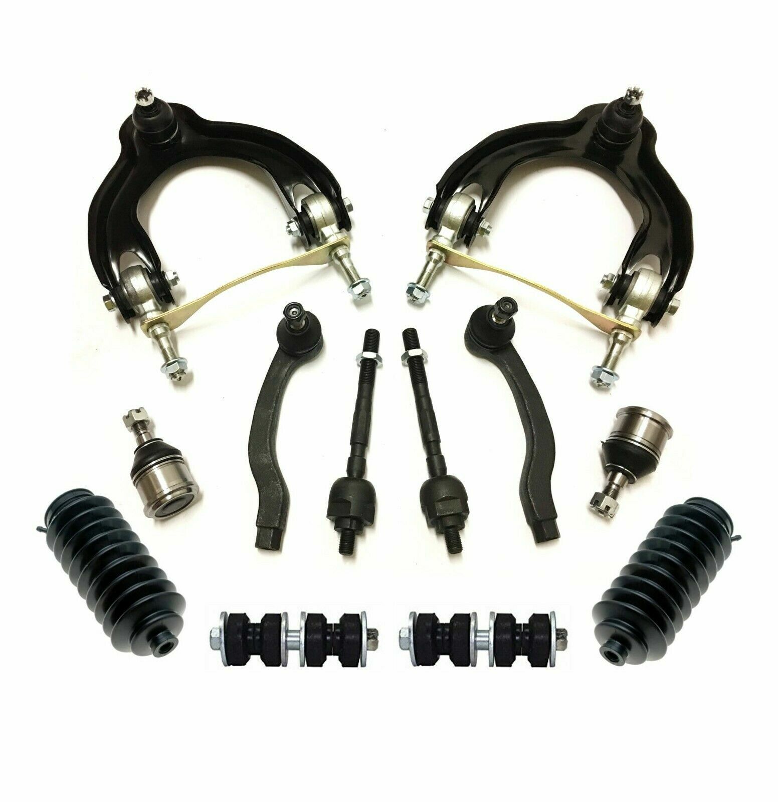 12 Pc New Front Suspension Kit for Acura Integra Honda Civic Upper Control Arms