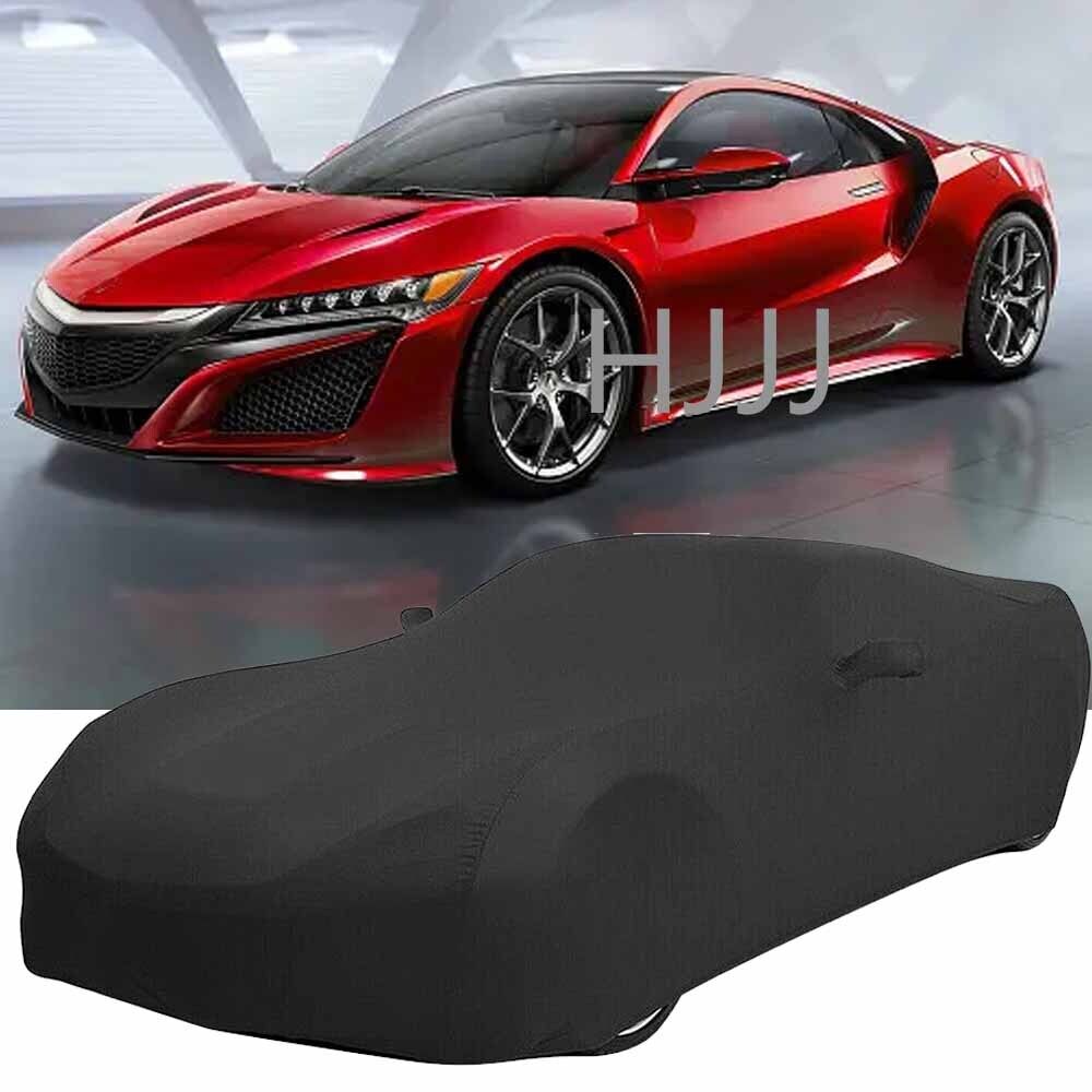 Car Cover Indoor Stain Stretch Dust-proof Protection Custom Black For Acura NSX