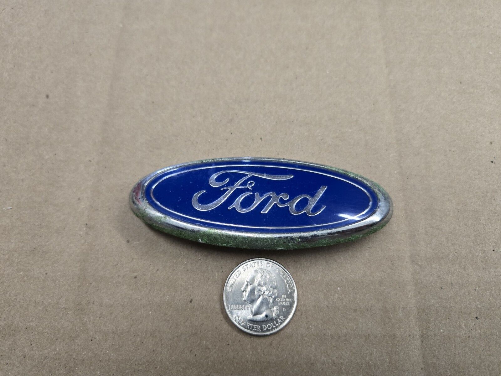 Ford OEM 1992-1996 Tempo Rear Trunk Oval Emblem Badge Logo Name E83B-5442550-CA