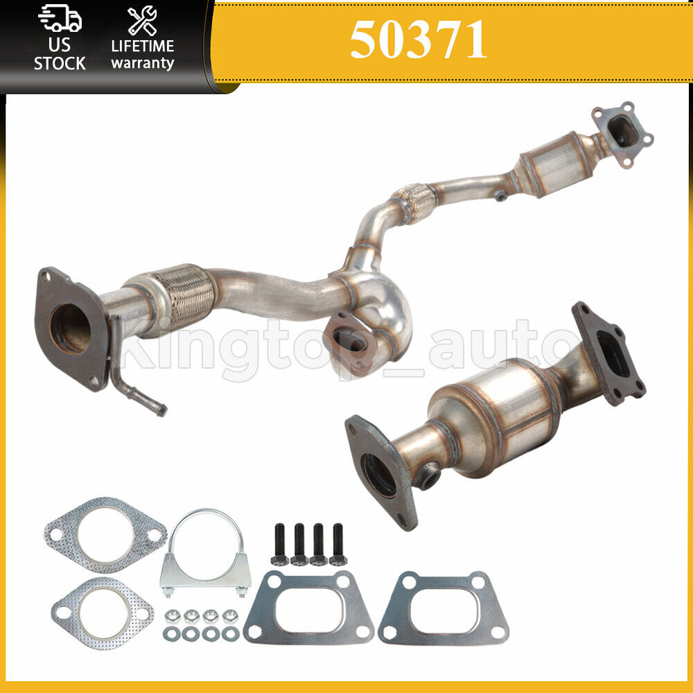 Both Catalytic Converter & Flex Pipe For 10-11 Cadillac SRX 3.0L 10H41324/323