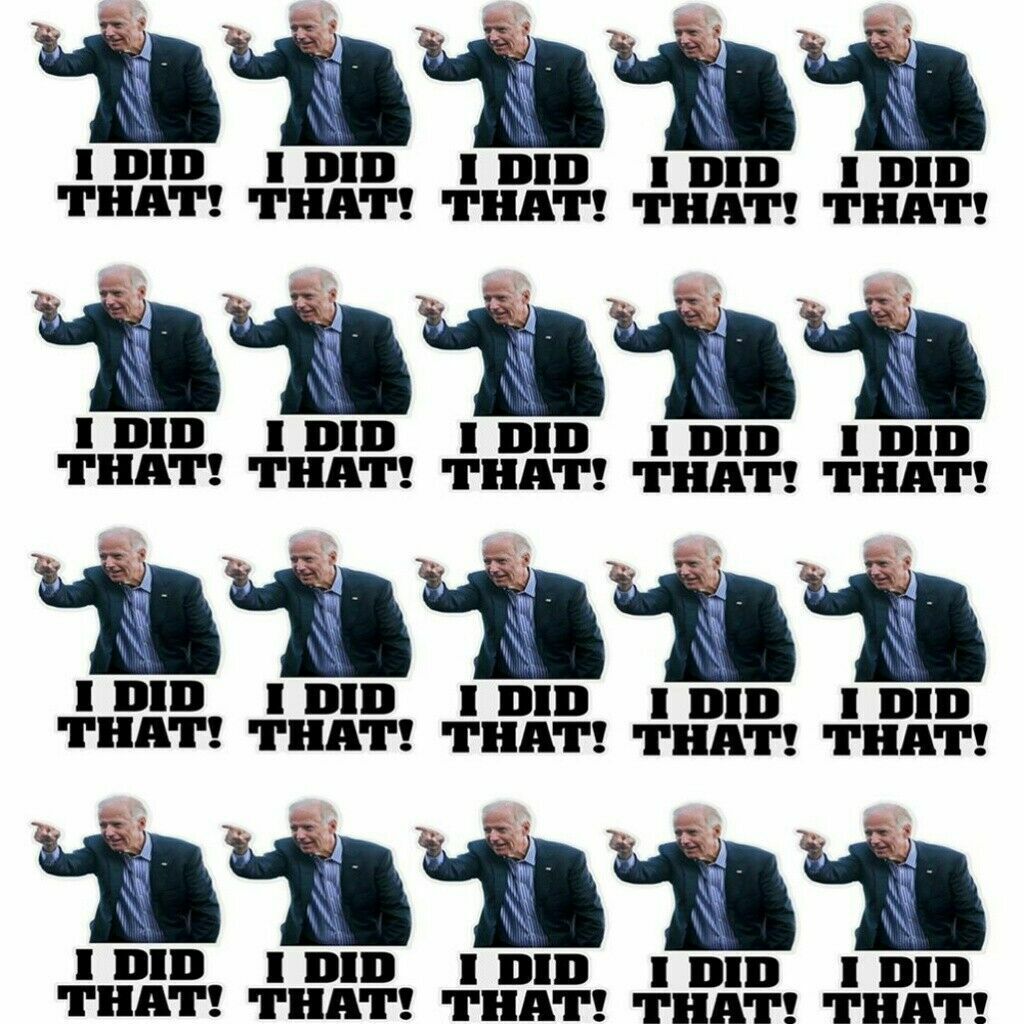 10/50/100pcs Joe Biden I DID THAT Sticker Funny Humor Political Stickers Decals