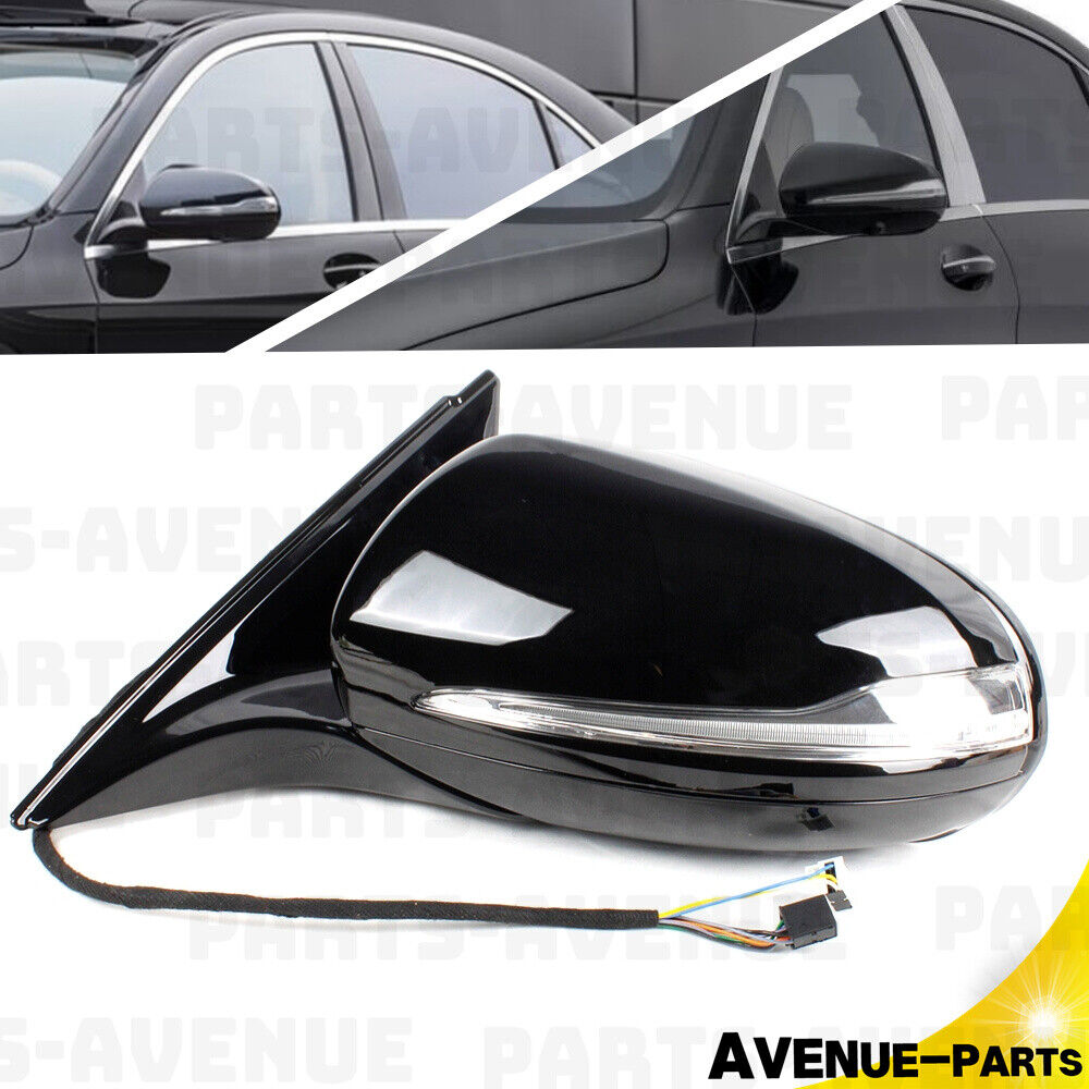 Left Black Painted Mirror For Mercedes W222 S400 S550 S600 S650 S63AMG 14-20