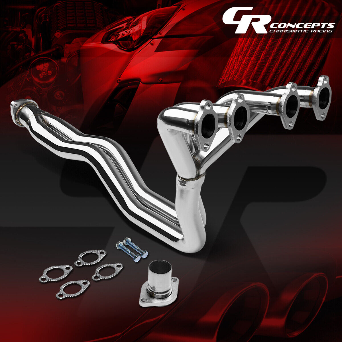 FOR VW GOLF MK1/17 1.6/1.8 STAINLESS STEEL EXHAUST MANIFOLD 4-2-1 RACING HEADER